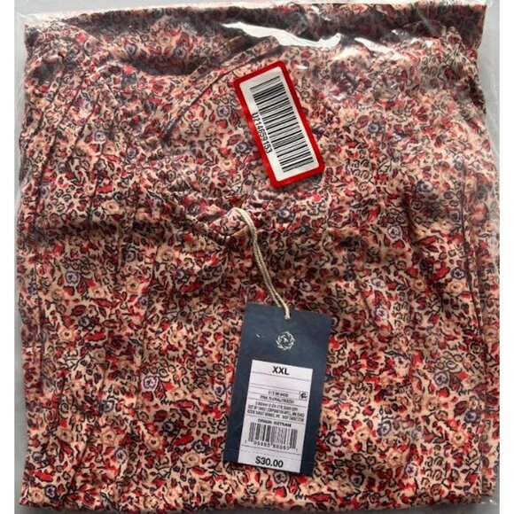 Universal Thread Women's Sleeveless Short Pintuck Dress Pink Floral XXL - Picture 2 of 3